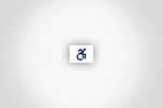 Screenshot des Rollstuhl-Symbols, durch das man auf die barrierefreien Seiten der BGN gelangt.