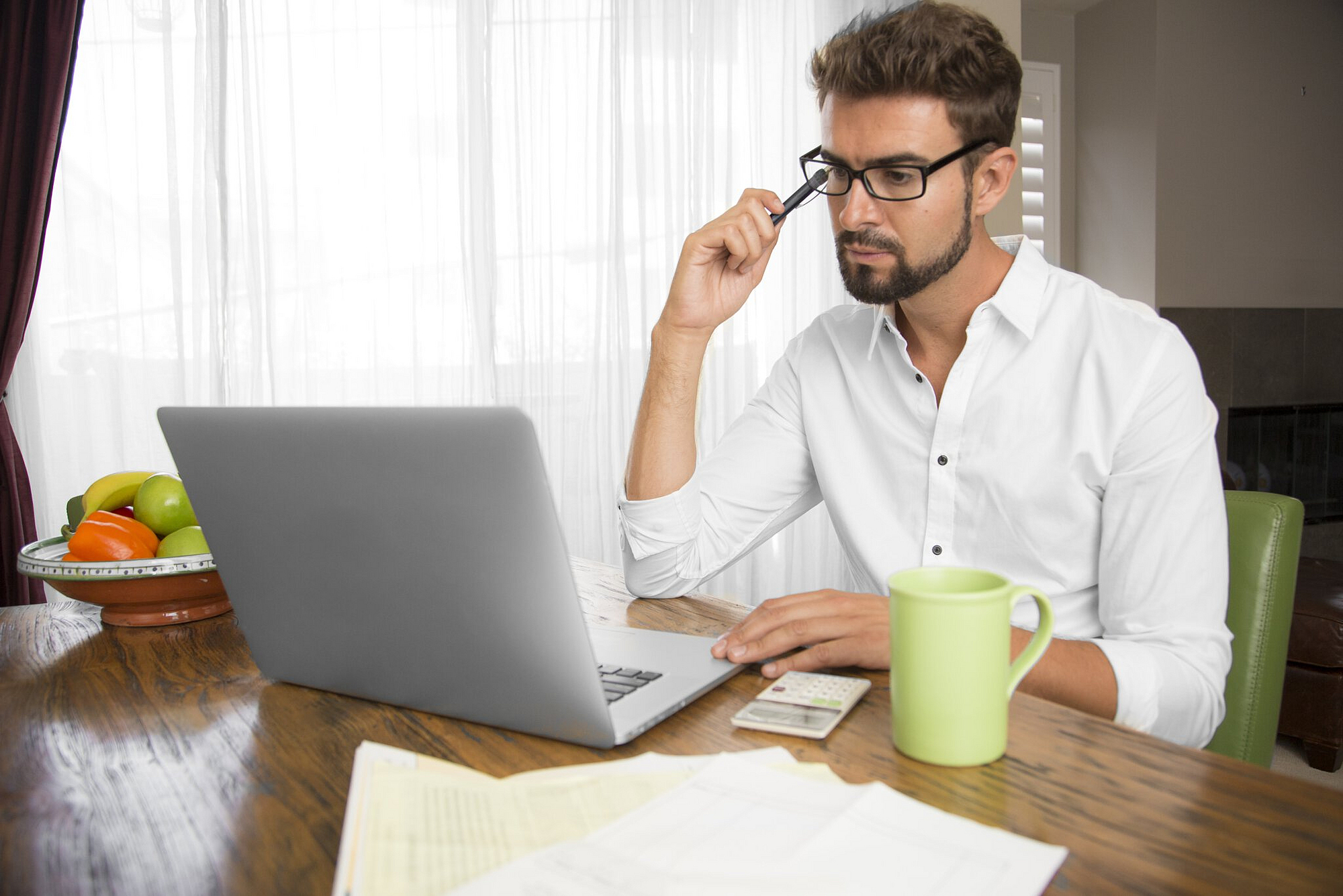 Online-Seminar im Home-Office