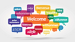 Willkommen in verschiedenen Sprachen