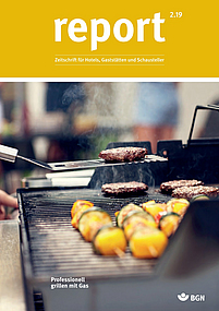 Titelseite report 2.2019 Gastgewerbe