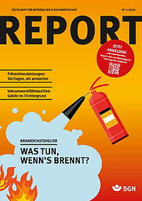 Titelblatt Report N° 4 | 2023 Fleischwirtschaft